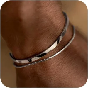 RVS Zilver Gouden Vergulde Armband Set