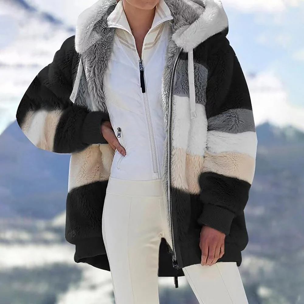 Eluna | Fluffy Warme winter Jas - Afbeelding 5